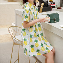 Pregnant womens summer dress dress dress 2019 new fashion summer long large size loose coat tide mom summer