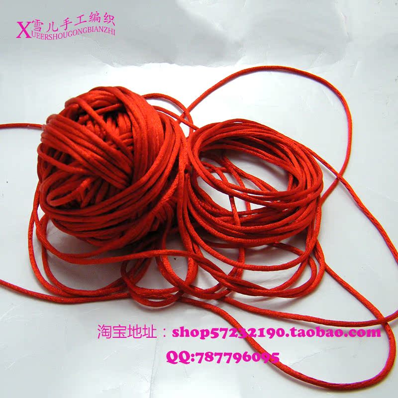 Cher đan tay đan túi kéo tay và chuỗi vòng cổ Trung Quốc dây thắt nút phụ kiện Hàn Quốc bằng lụa băng - Vòng chân lắc chân nữ phong thủy