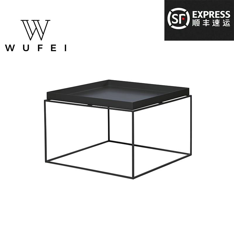 Nordic minimal network black tea few small household living room sofa side several balcony side several frame tea table