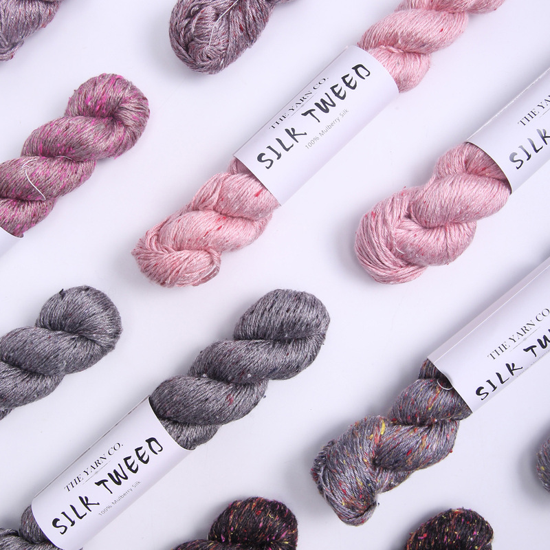 Zhiya Thai Silk Pure Silk/Silk Tweed the Yarn Co. 50G/Ball