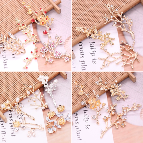 Металлическая китайская шпилька из жемчуга ручной работы, аксессуар для волос, аксессуары