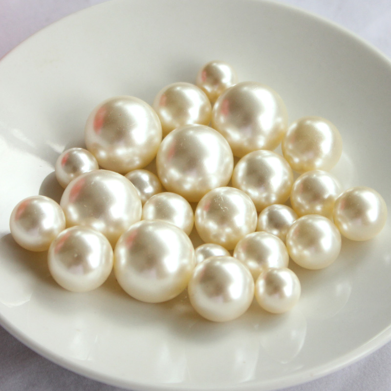 Meijiao DIY accessories non - hole high imitation of pearl 14mm beads