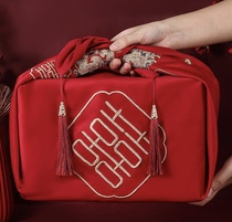 Wedding furoshiki brides natal dowry brides wedding dowry suit wedding basin embroidery wrapping cloth supplies