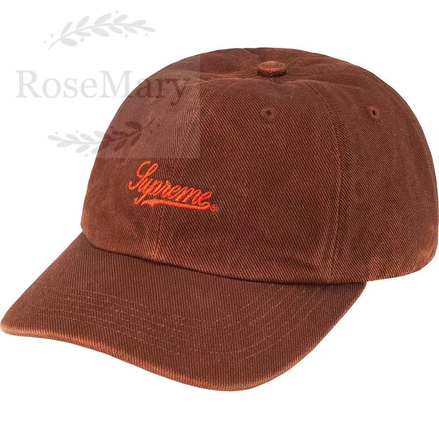 Супрем 22SSHED TWILL 6-панельная маленькая нашивка, старая кепка-профильная бейсболка