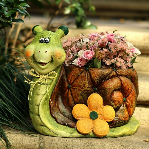 На открытом воздухе горшок на улице улитка творческий двор сад макет балконы ландшафт украшения декоративное орнамент садоводство ландшафт