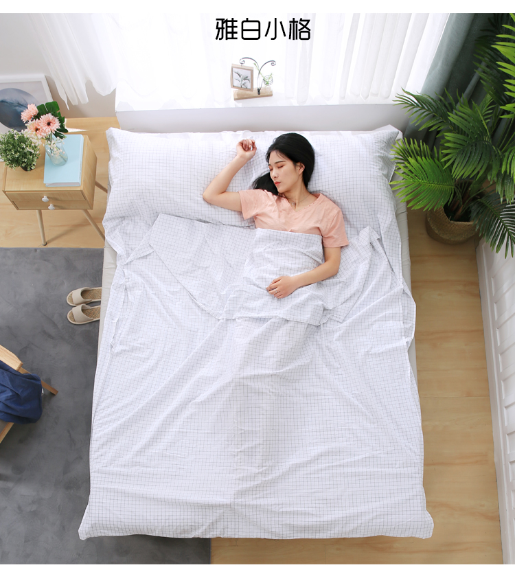 Rửa bông cotton túi ngủ người lớn ánh sáng xách tay du lịch kinh doanh khách sạn giường trên bẩn sheets người đôi