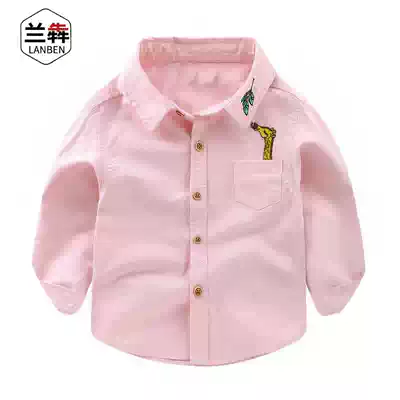 Lan Ben men's baby shirt Chaoyangpai small shirt women's Korean version of wild children's boys handsome personality trend spring