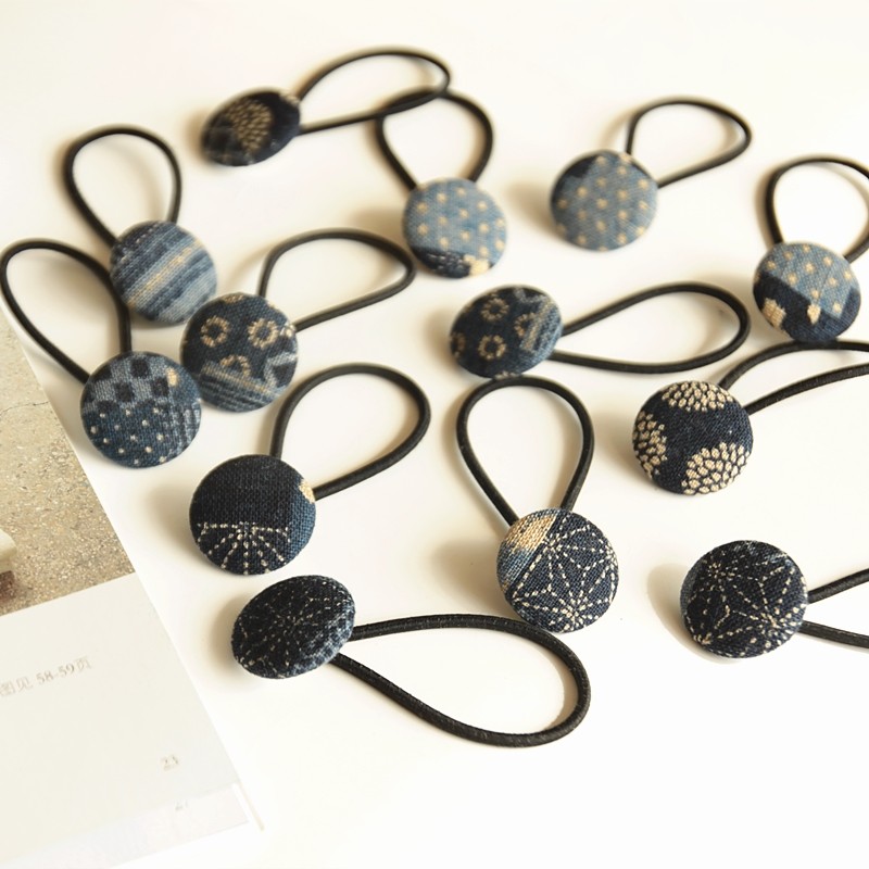 Advanced Sensation Japan Gub Wind Bag Buckle Hair Cord High Quality Hair Ring Hair Accessories Original Design Artistic Personality-Taobao