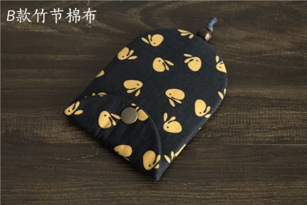 Phong cách Nhật Bản và gió làm bằng tay nữ công suất lớn dây rút túi khóa kéo xe loại điều khiển từ xa bảo vệ chìa khóa túi đựng chìa khóa oto