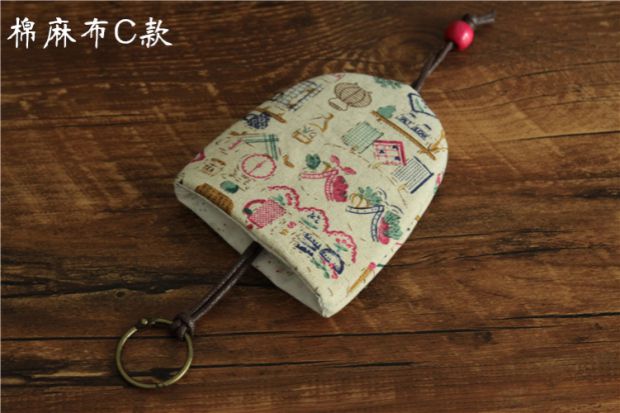 Handmade Handmade Vải tùy chỉnh Dây rút Kéo Túi sáng tạo Túi xe Điều khiển từ xa Cover Lady túi đựng chìa khóa xe máy