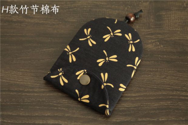 Phong cách Nhật Bản và gió làm bằng tay nữ công suất lớn dây rút túi khóa kéo xe loại điều khiển từ xa bảo vệ chìa khóa túi đựng chìa khóa oto