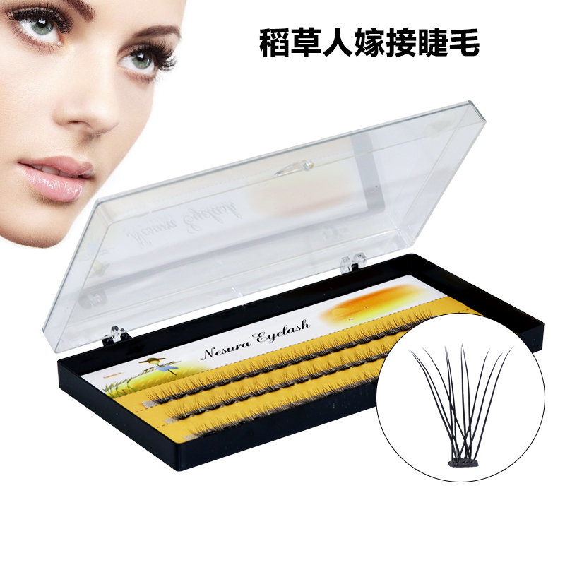 Korean rice straw man single plant 10 root 0 1 soft and dense false eyelash water minke natural adgraft eyelash