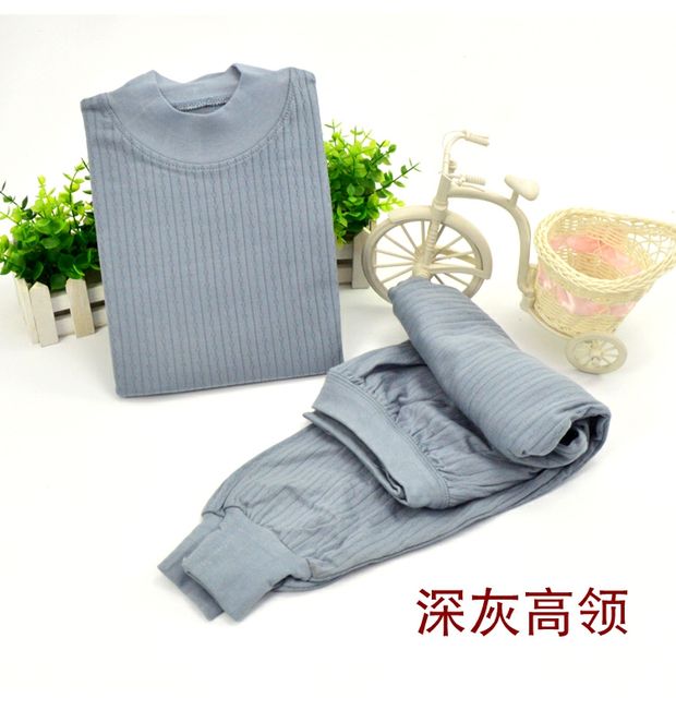 Đồ lót cotton Jintan Jiaolong, bộ đồ cotton rộng cho mẹ, cổ cao, quần cotton mùa thu và trung niên quần lót cho bé trai