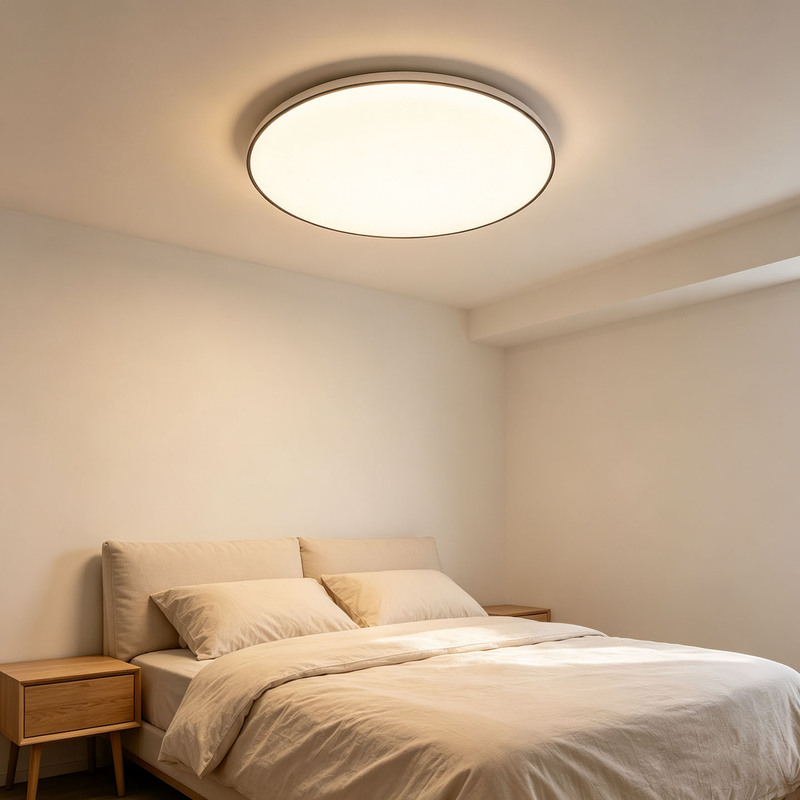 Led Deep Thinking Three-Proof Ceiling Light, Round Waterproof Light for Bathroom, Balcony, Bedroom, Kitchen, and Hallway
