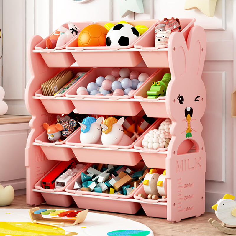 Children's toy storage rack baby toy shelf rack multi-layer kindergarten storage cabinet finishing box locker