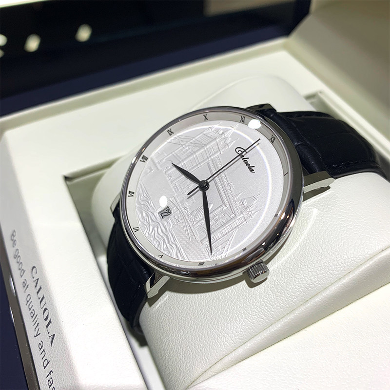 Carolet 2022 new reliefs for men's watches real belts Fashion fully automatic mechanical watch trendy men's watches