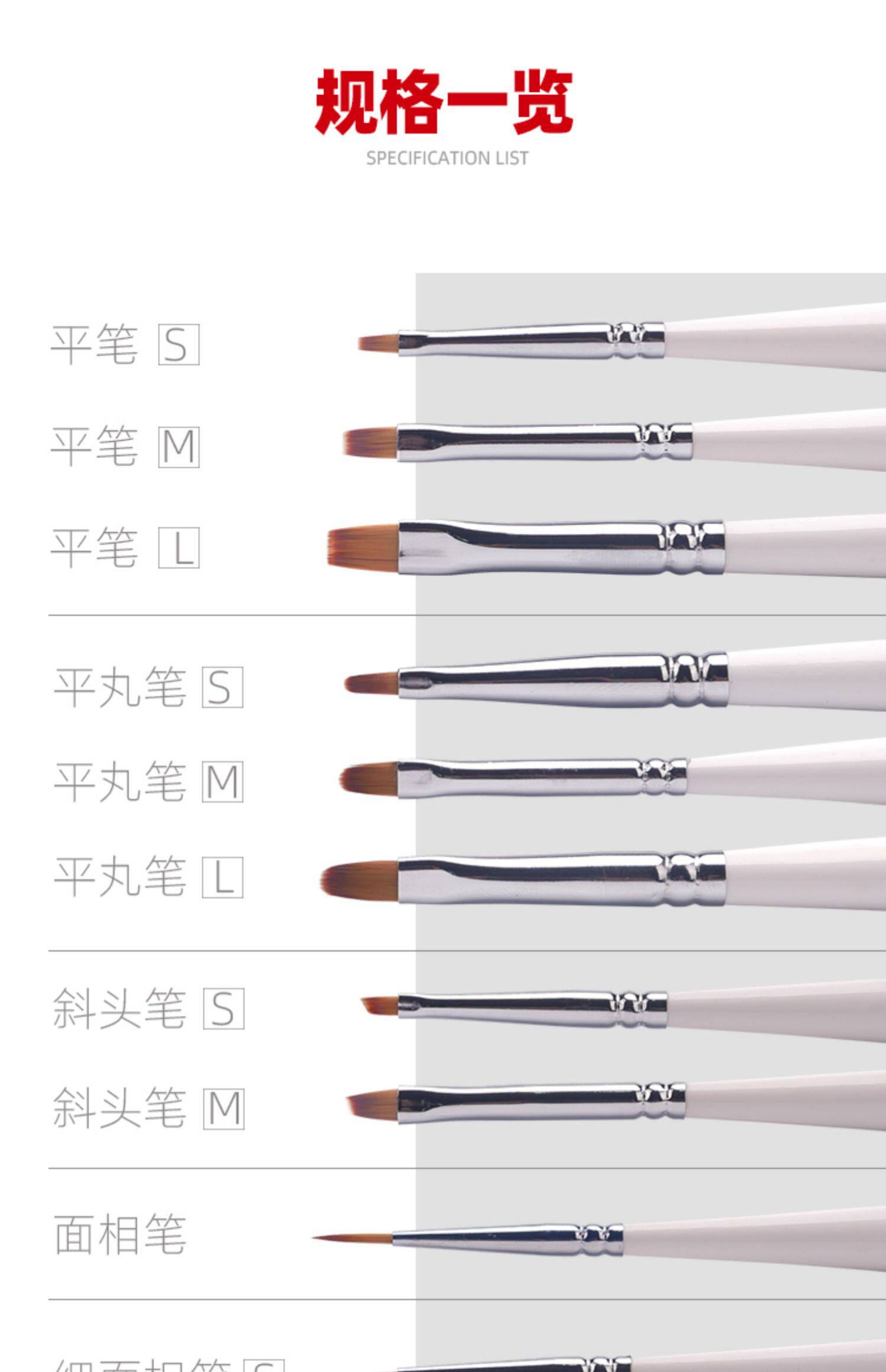 Материалы для изготовления сборных моделей 喵匠 hobby mio 模型上色笔 面相笔 手办手涂上色 耐用 多种型号