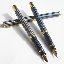 Old pen Hero 261 Iridium pen bright tip soft bullet practice writing stationery retro flower pole zebra pattern