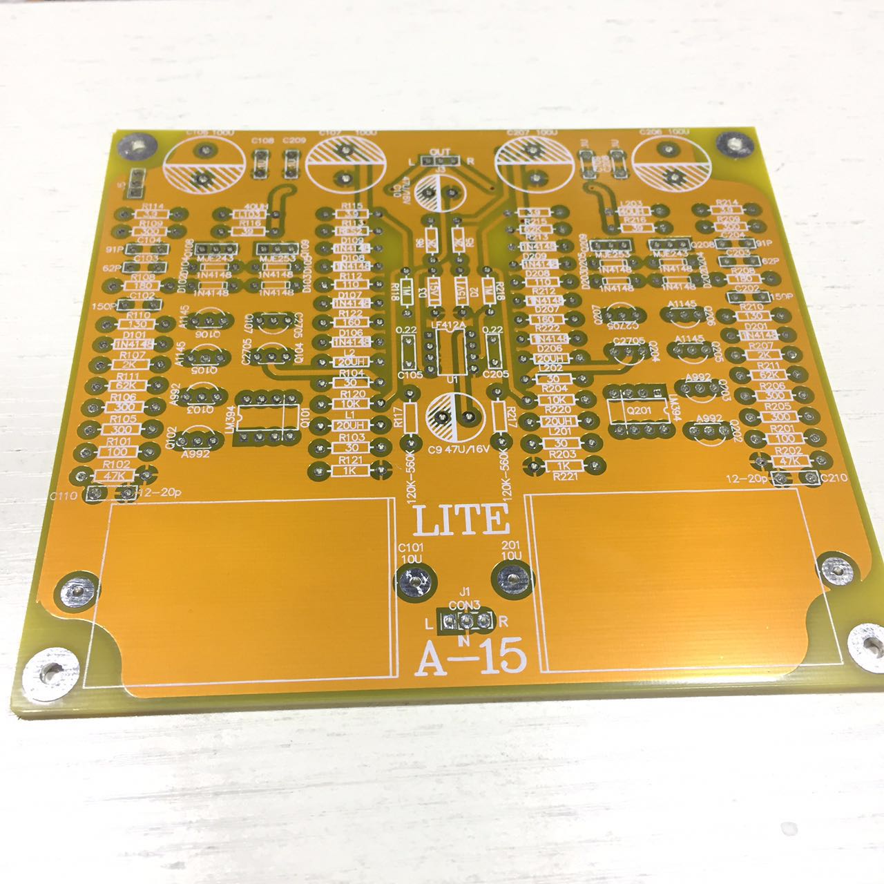 LITE Lite A15 transistors front level PCB empty board MARKLEVINSON malleon line
