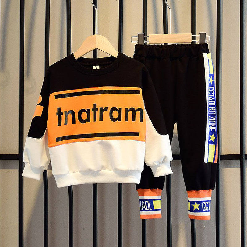 Children's clothing boys autumn suit 2020 new children's Korean version of the sports handsome spring and autumn two-piece set of large children's fashion clothes