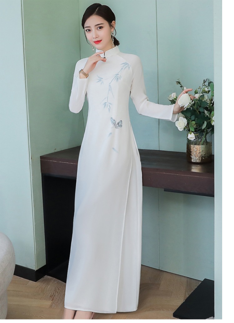 Dịch vụ trà nữ mùa xuân Zen Zen retro đầm 2019 kiểu mới Trung Quốc cải tiến váy sườn xám - Sản phẩm HOT vay dep