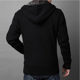 ລະດູໃບໄມ້ຫຼົ່ນແລະລະດູຫນາວໃຫມ່ບວກກັບເສື້ອຢືດຂອງຜູ້ຊາຍທີ່ວ່າງເປົ່າ velvet ປົກກະຕິອົບອຸ່ນ hooded ສີແຂງ zipper ເສື້ອ sweater ຫນາຂະຫນາດໃຫຍ່