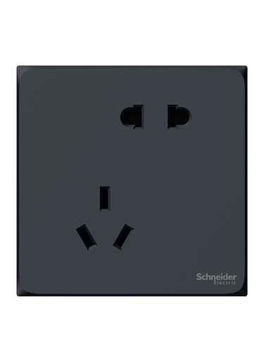 Переключатель Schneider Sweet Panel Multi -Hole Hao -элегантный черный косой пять -яма с двумя двумя псевдонями.