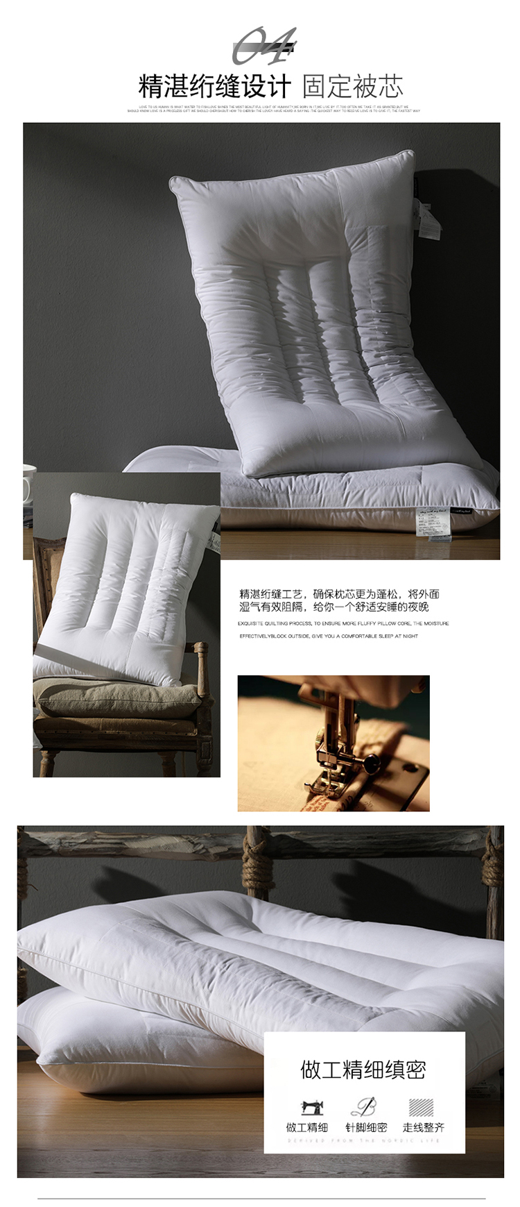 Gối có thể giặt gối một chiếc gối cổ người lớn chính hãng thoải mái cả hai cuốc gối cao su non kymdan