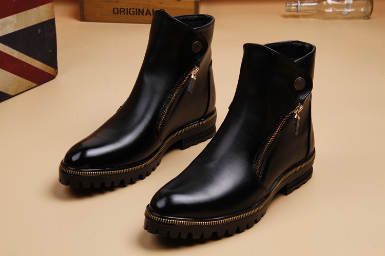 British Martin boot nam Phiên bản Hàn Quốc của giày cao gót mũi nhọn Xu hướng giày nam cao giúp ấm áp mùa thu và mùa đông giầy cổ cao nam