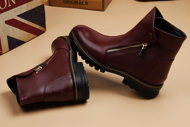 British Martin boot nam Phiên bản Hàn Quốc của giày cao gót mũi nhọn Xu hướng giày nam cao giúp ấm áp mùa thu và mùa đông giầy cổ cao nam