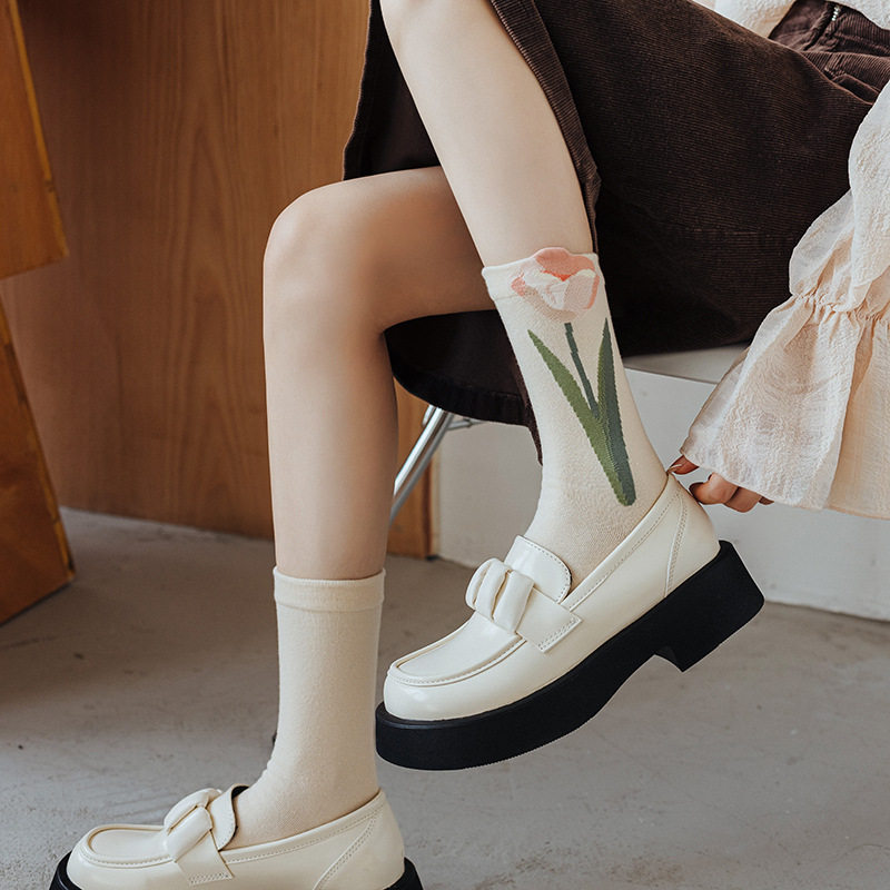 Основная картина помощника - 2 двойных упаковки, державших цветы в руке ~ Приходи за вас ~ Retro Nice Girl Style 3-16