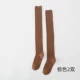 Перекачивание на коленные носки коричневые 2 пары