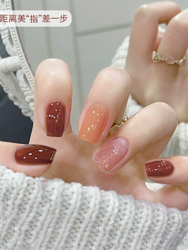 Демисезонный отрывной нюдовый лак для ногтей, без сушки в лампе, долговременный эффект