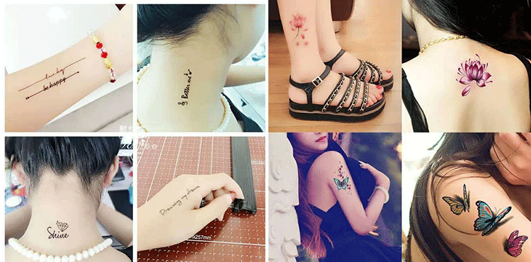 Dán hình xăm cho nam và nữ không thấm nước kéo dài nhỏ tươi gợi cảm cơ thể vẽ mô phỏng hình xăm hình xăm dán đẹp cho nam