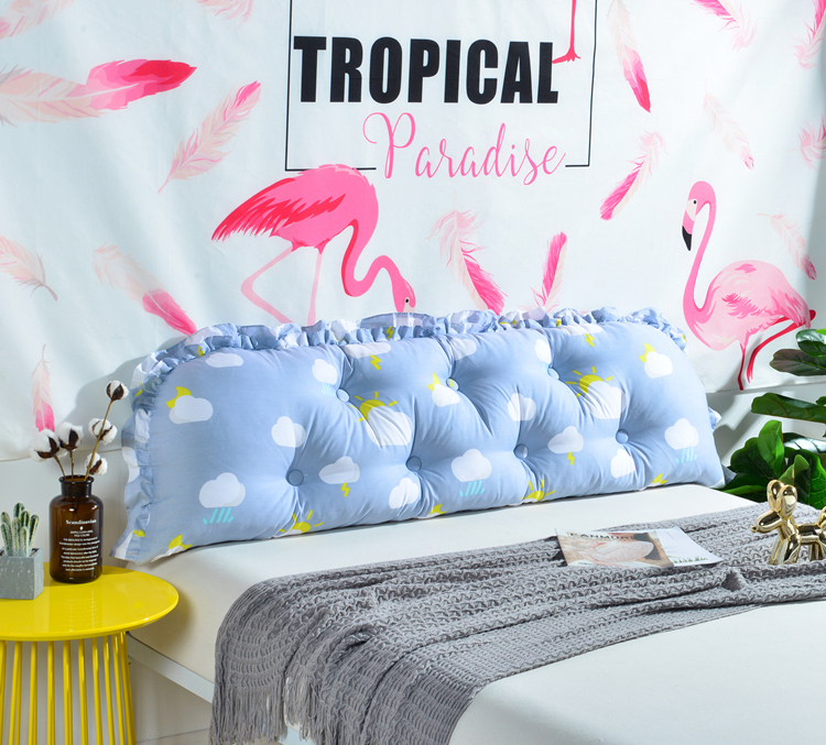 Cotton phiên bản tiếng Hàn của chiếc giường lớn Đệm đôi siêu đôi Gối gối tựa lưng gối mềm túi đặc biệt ưu đãi gối tựa lưng ghế văn phòng