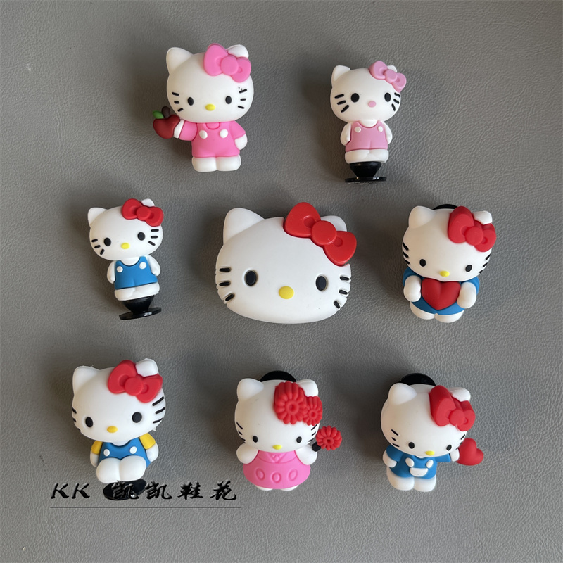 Pink Hole Charms Shoe Decorations Shoe Buckles Hello Kitty Compatible with Crocs New DIY Accessories Pink Hole Charms Shoe Decorations Shoe Buckles Hello Kitty Compatible with Crocs New DIY Accessories