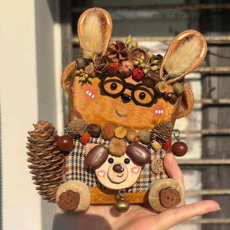 Handmade Creative Niche Cute Bean Pod Doll Pendant, Gift for Good Friends or Besties Handmade Creative Niche Cute Bean Pod Doll Pendant, Gift for Good Friends or Besties