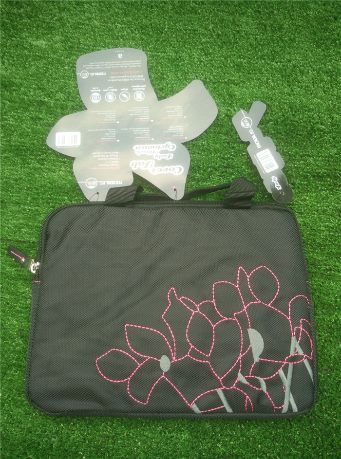 Wei Shin Bag Bag Foreign Trade New MOBIL* S Casual Minimalist Wind Embroidery Tablet Protective Sheath Computer Bag