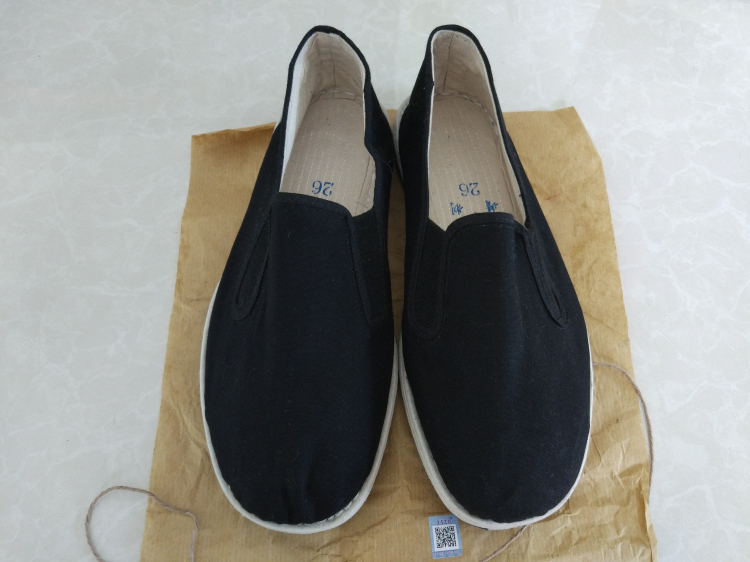 Jihua 3520 Old Beijing Cloth Shoes Men's Non-Slip Lazy Work Casual Shoes All Year Round Thousand-Layer Canvas Soft Sole Breathable