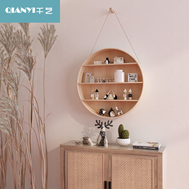 Clothing store wall shelf ornaments photo props wall decoration shelf wall hanging entrance one-word board partition