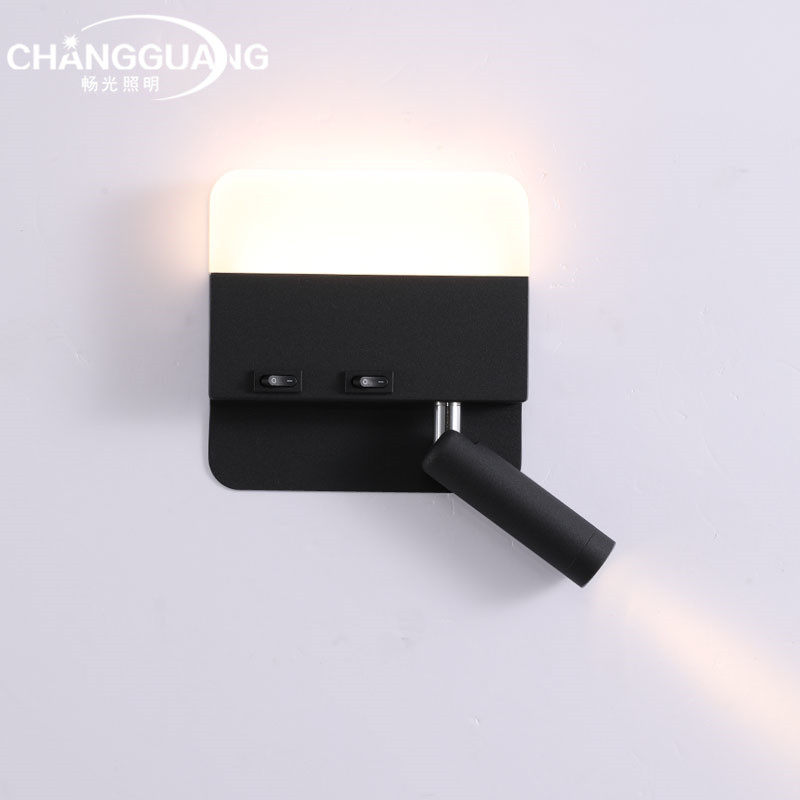 Creative Wall Light Bed Headlights Bedroom Fashion Minima Hotel Wall With Switch Spotlight Led read Minjuku Lamp-Taobao