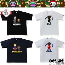 Japans Bape x dc Baby Milo joint Batman Superman Jr.s male and female short sleeve T-shirt