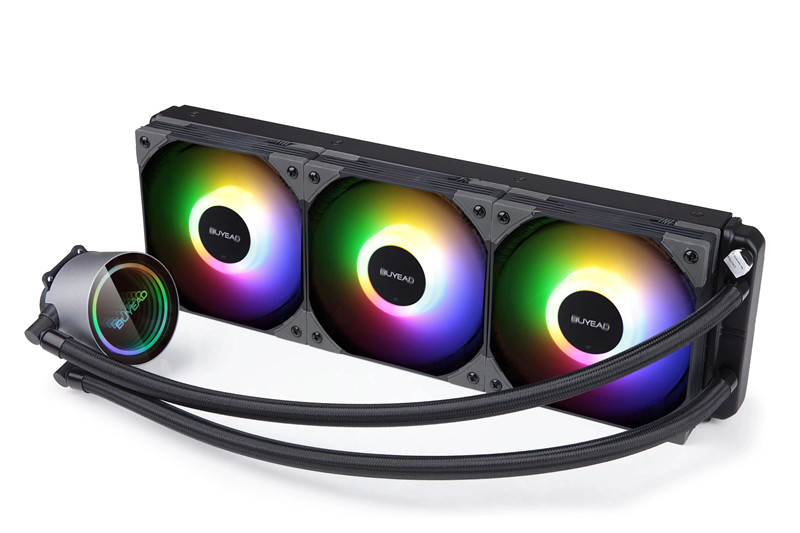 Jinhetian Puyida Xiaolong 120 240 360 water-cooled RGB fan 12th generation CPU radiator mute temperature control