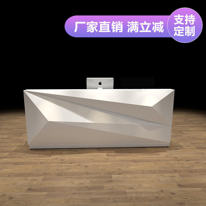 Check-out reception reception reception reception desk front bar counter baking cabinet custom desk in the island cabinet