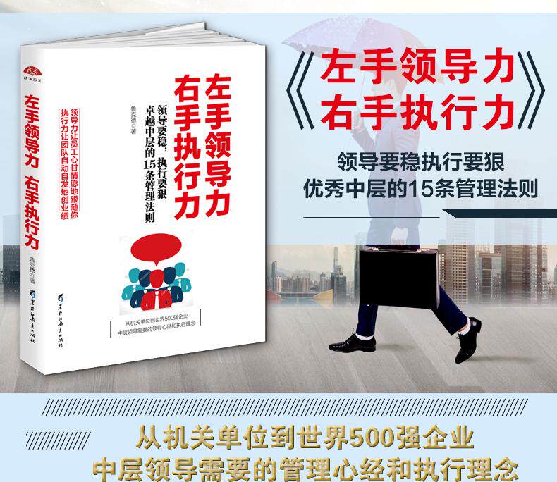 Руководство 左手领导力 右手执行力：领导要稳执行要狠，中层的15条管理法则