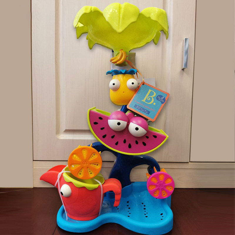 B. Toys Pabli watermelon turn water truck children's hourglass water wheel outdoor beach bath water toys