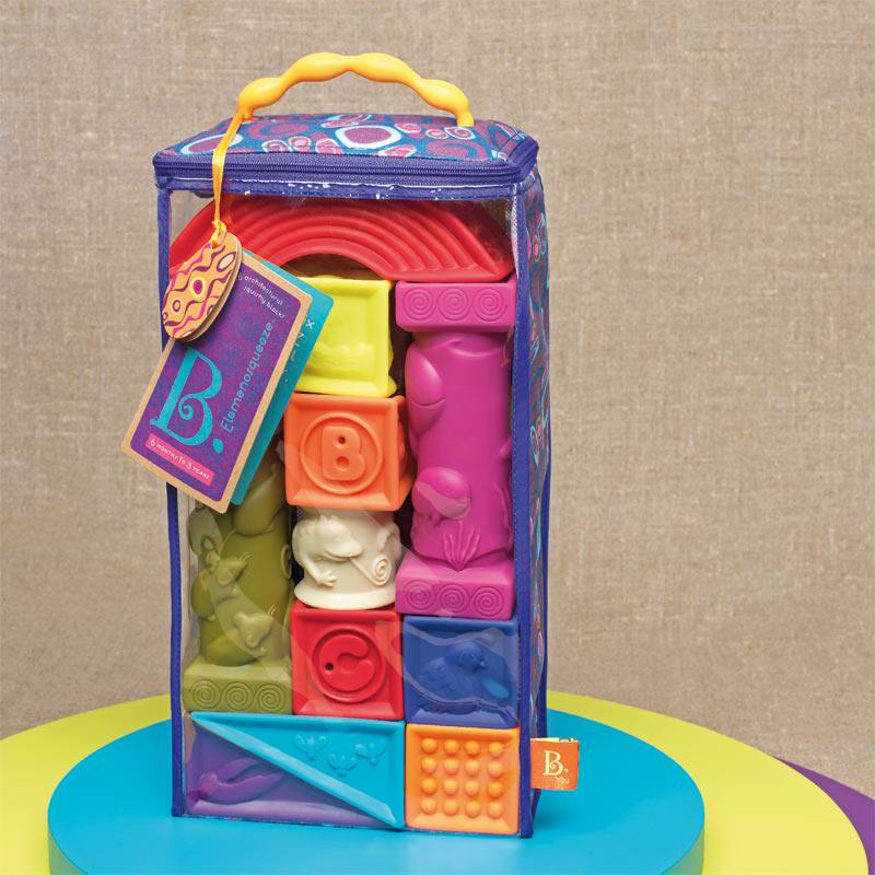 American B Toys Roman Building Blocks Children soft rubber building blocks three-dimensional animal modeling 6-12 month bath Toys