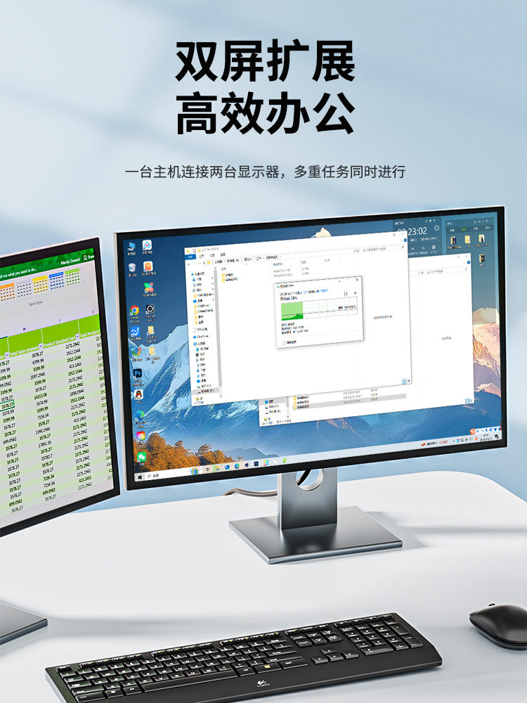 Dp1.4 to Hdmi2.1 Converter 8K60Hz Male to Female Video Desktop Laptop Graphics Card to Monitor