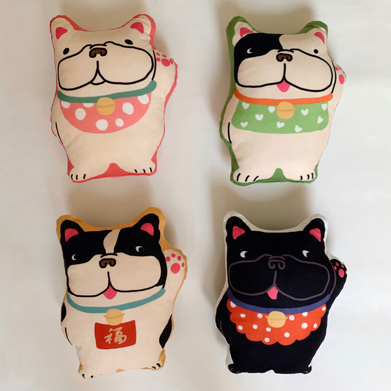 Rice Original Fudou Pillow French Bullfighting Lucky Dog 4 Pillow Pillow Pre-sale 2-3 Days
