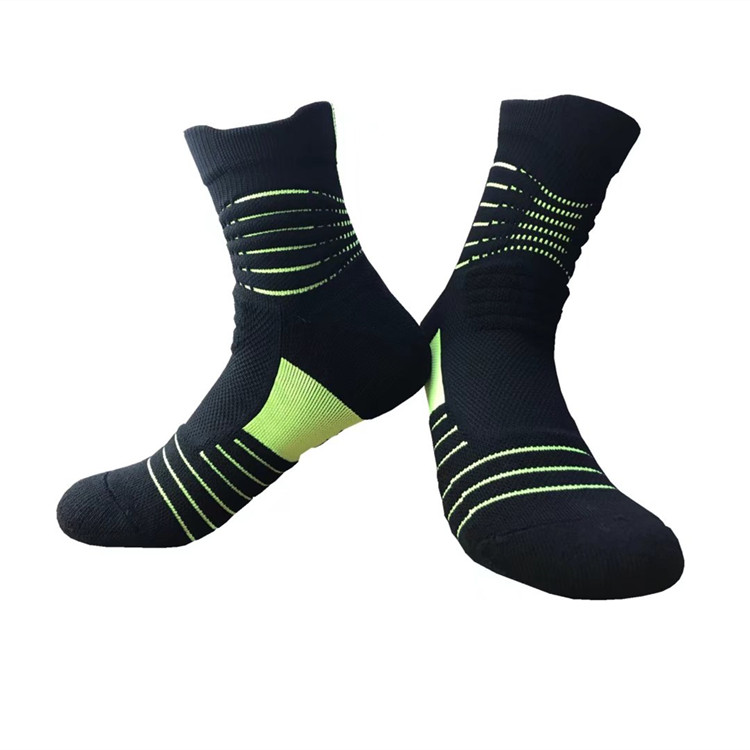 Vớ thể thao nam ELITE bóng rổ chuyên nghiệp bóng rổ vớ dày khăn thấm mồ hôi chống trượt chạy tất cổ ngắn
